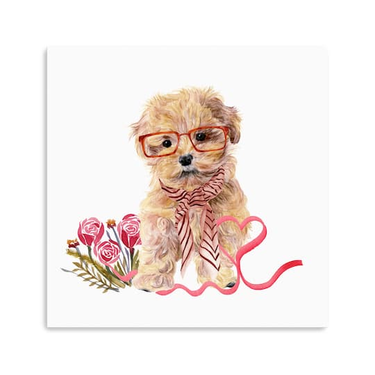 Valentine Puppy II Canvas Giclée Art